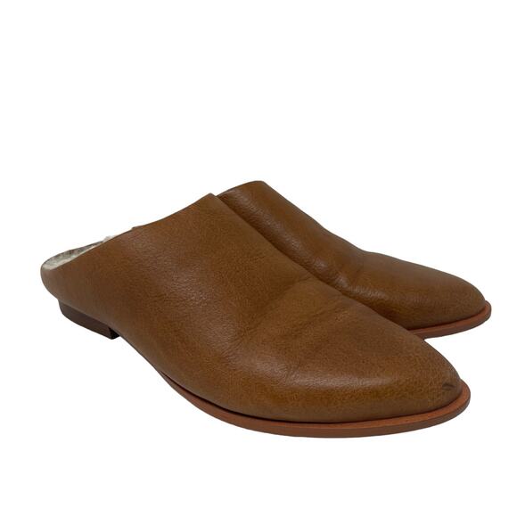 Kelsi Dagger US 9.5 Brooklyn Sail Shearling Lined Mule Tan - Picture 3 of 11